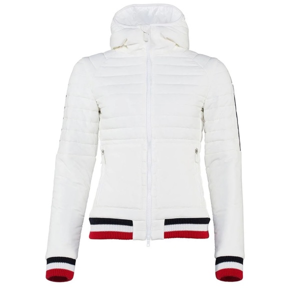 Rossignol Woman’s White Cyrus Channel Quilted Jacket Size 42 (Large/10 US) - Picture 5 of 11